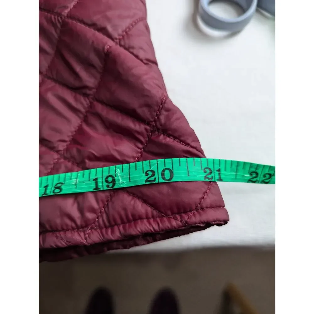Vtge Cache Wmns M quilted jacket wine Y2K B38